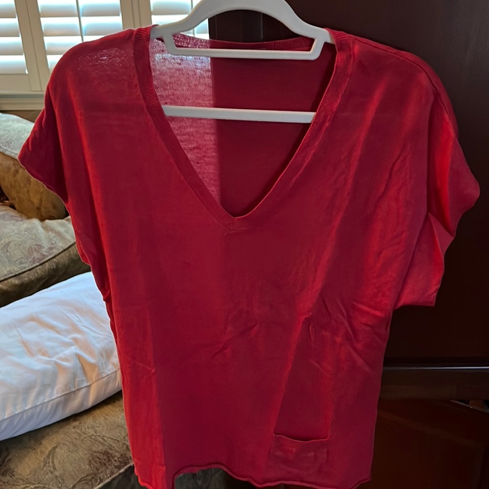 Wrap Brand V neck vest with front pocket